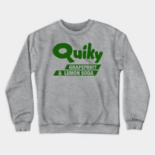 Quiky Grapefruit & Lemon Soda - Vintage Soda Pop Bottle Cap Crewneck Sweatshirt